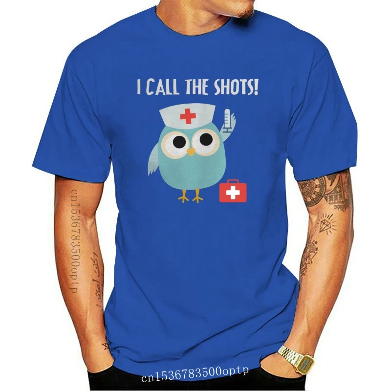 

New Men tshirt Professions Owl Nurse I Call the Shots 4 cool cool Printed T-Shirt tees top