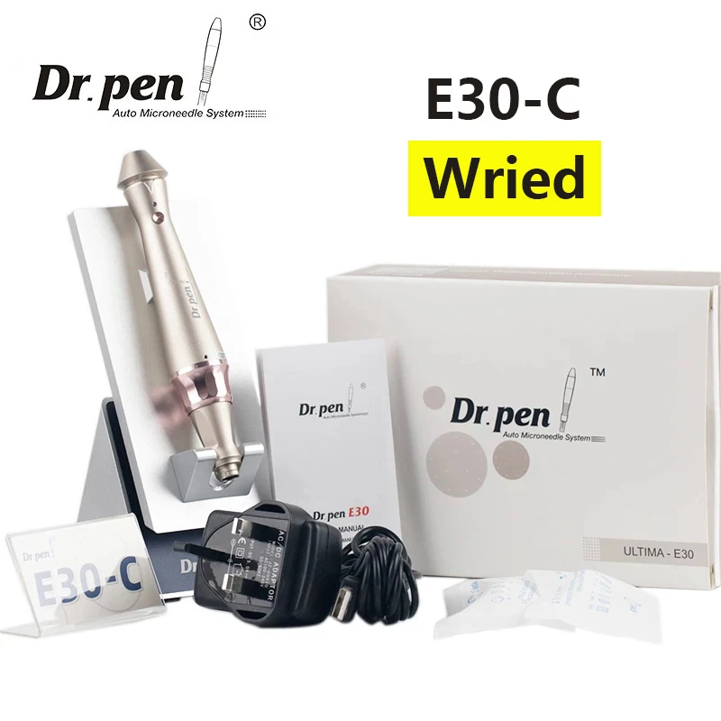 Ручка Dr.pen E30 с микроиглами проводная автоматическая ручка для кожи