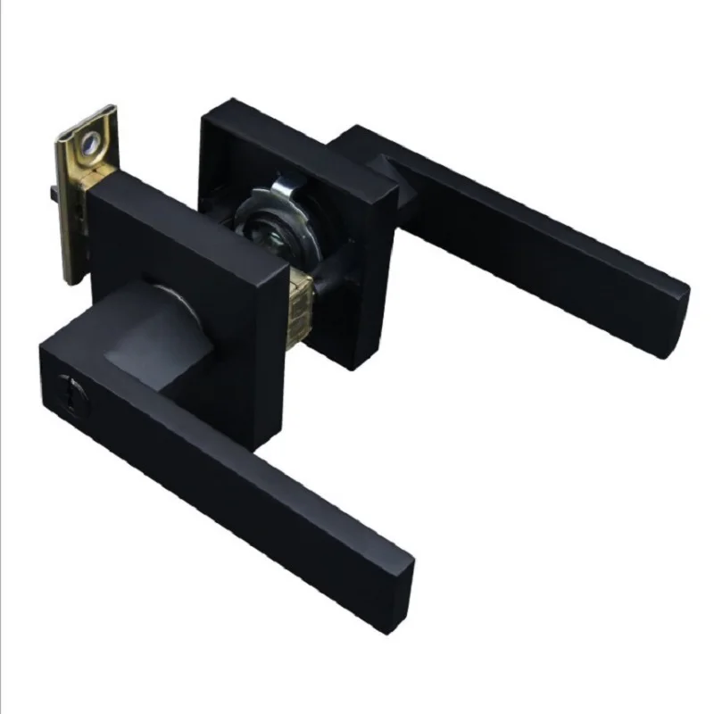 Защитный дверной замок с ключом безопасный сатиновые никелевые дверные ручки