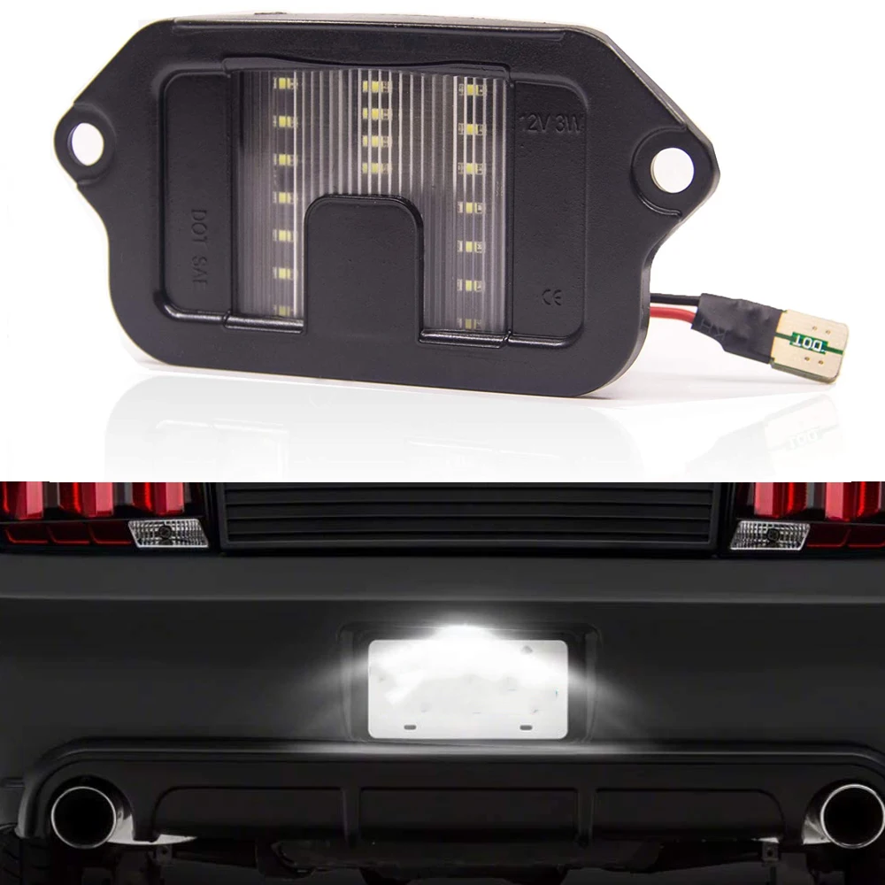 

12V 6000K Auto Parts LED License Plate Parking Lights For Ford Mustang 2005 2006 2007 2008 2009 Placement On Rear Left And Right