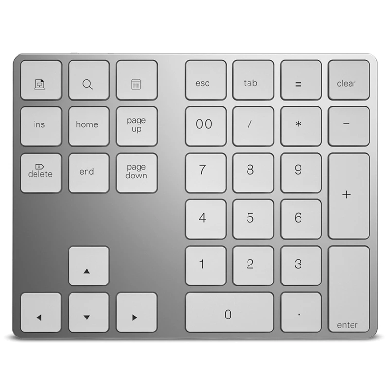 

Wireless Keypad 34-Key USB Charging Bluetooth Numeric Keyboard Ultra-Thin Wireless Keyboard