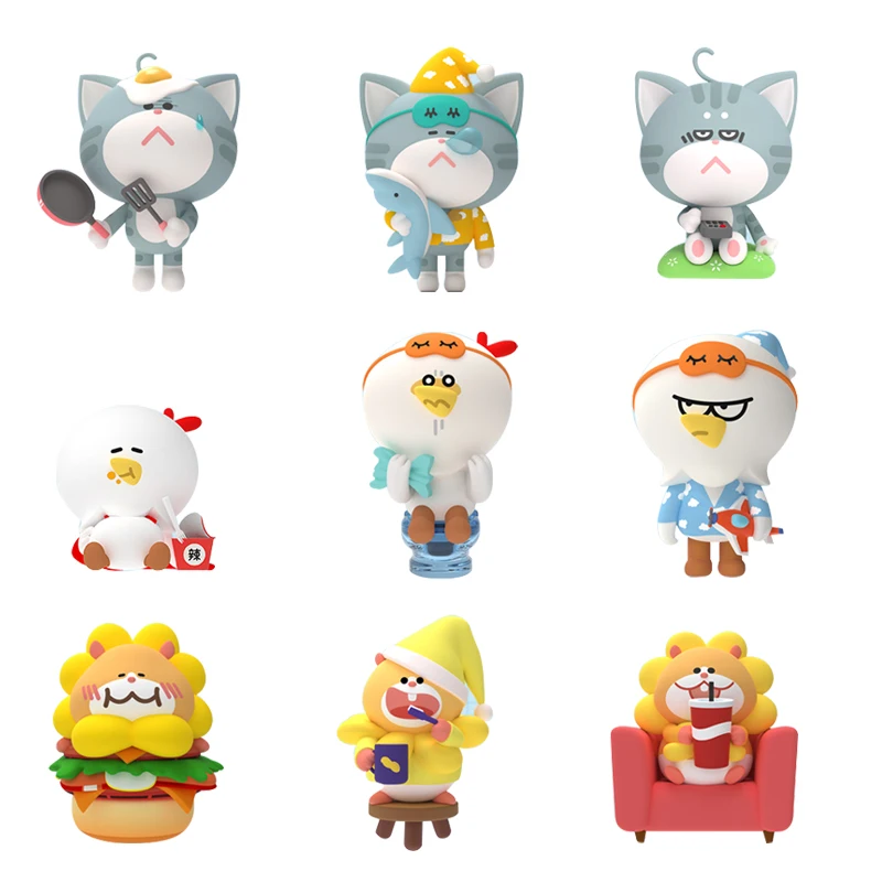 

Blind Box Anime Figure Malan Friends Series Mini Lucky Toys Cute Model Little Pet Shop Random Doll Gift Decoration