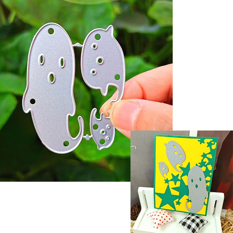 Подходит для Хэллоуина металлическая высечка и Скрапбукинг сделай сам бумажная