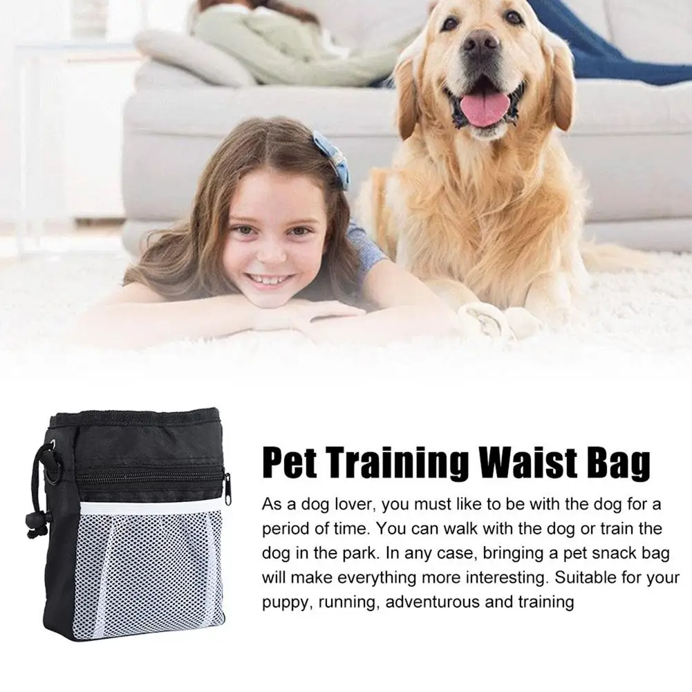

Outdoor Portable Training Dog Snack Bag Pet Supplies Strong Wear Resistance Large Capacity Puppy Products Waist Bag Durable