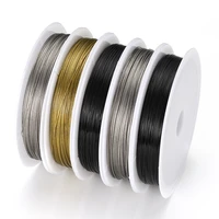 1 roll 0 3mm 0 6mm resistant strong line stainless steel wire tiger tail beading wire for diy jewelry making findings components