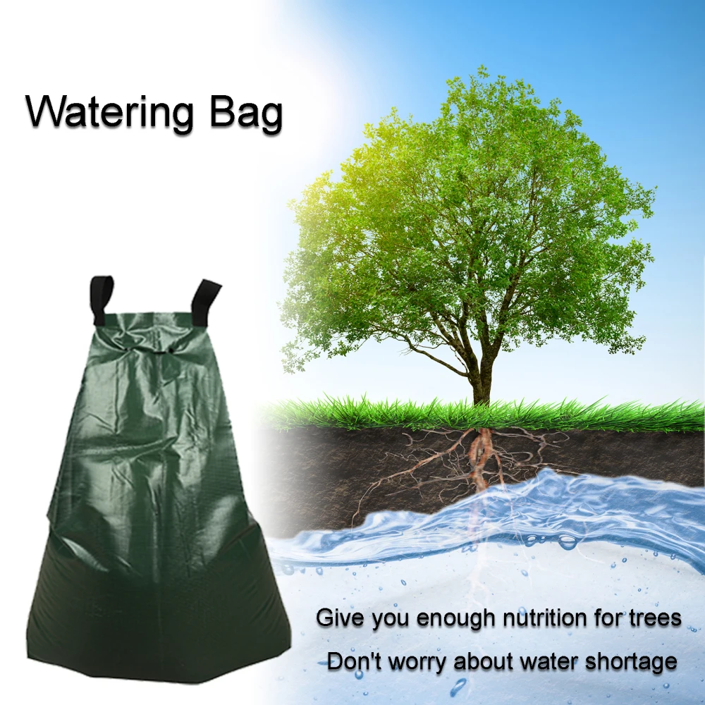 

Drip Bag Tree 1pcs 15 Gallons Zipper Premium PVC Green For Trees With Heavy Duty Garden Bags