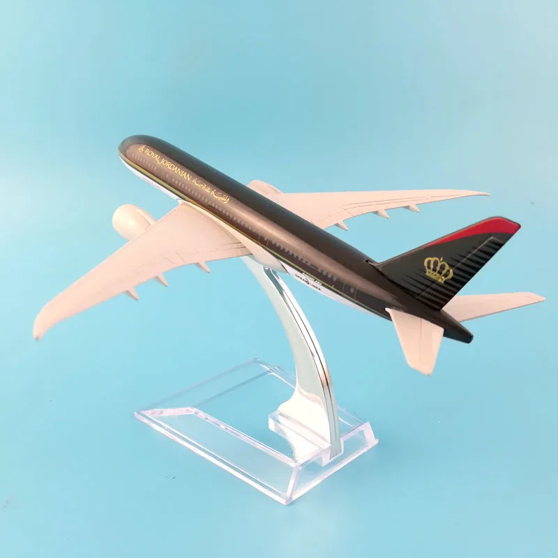 16 см модель самолета Модель ROYAL JORDANIAN Boeing 787 1:400 литые металлические игрушки |