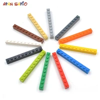 5pcs diy building blocks 1x10 dots thick figures bricks educational creative toys for children size compatible with brands