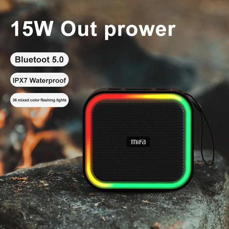Mifa F50 беспроводной портативный Bluetooth динамик IPX7 водонепроницаемый встроенный