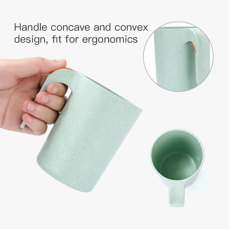 Пшеница PP материал воды чашки зубная щетка держатель стиральная стаканчик для