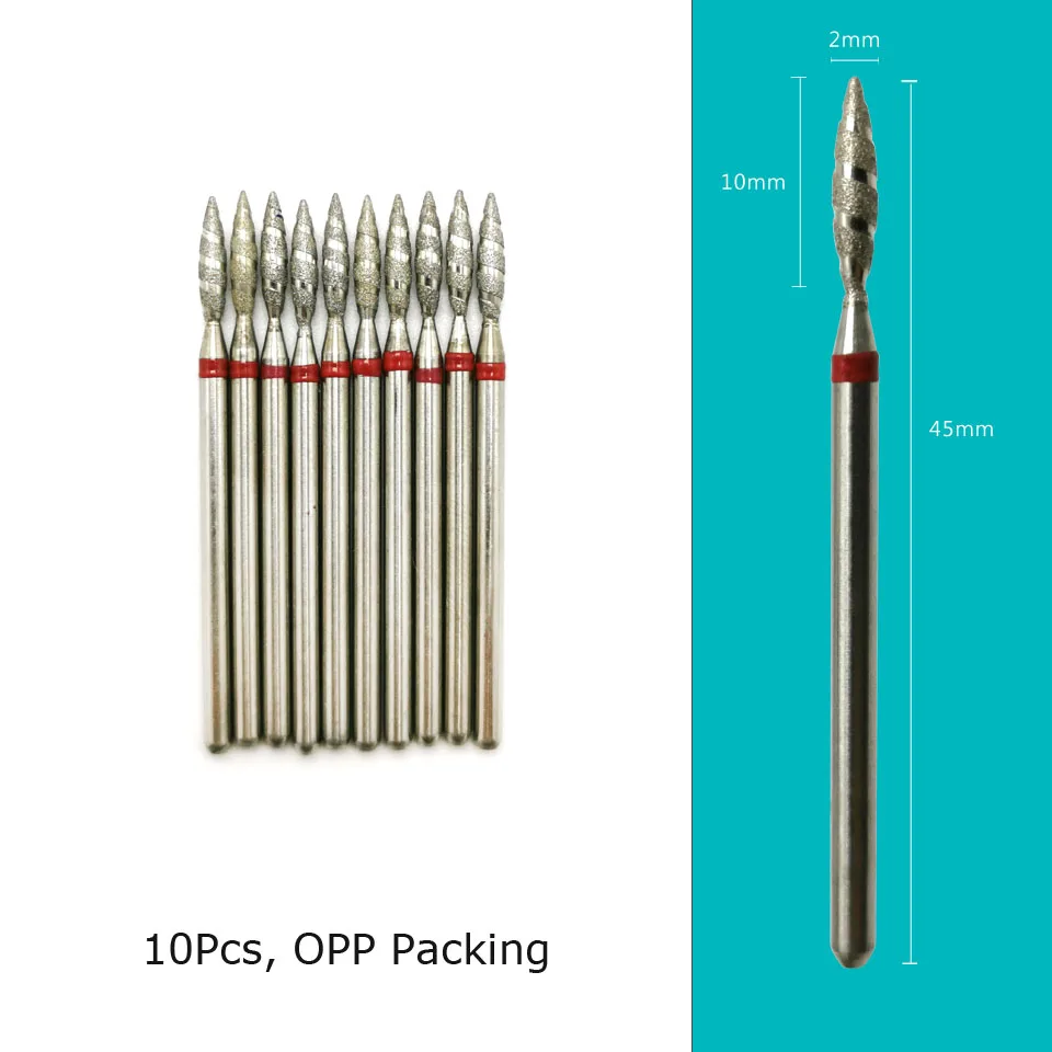 Фрезы HYTOOS для маникюра алмазные фрезы удаления кутикулы 10 шт. аксессуары ногтей |