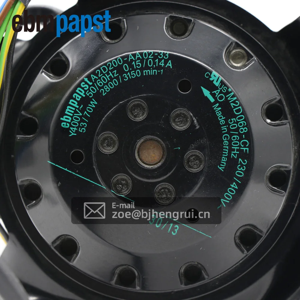 A2D200-AA02-33 ebm original motor cooling fan 50Hz/2750r/min authentic | Обустройство дома