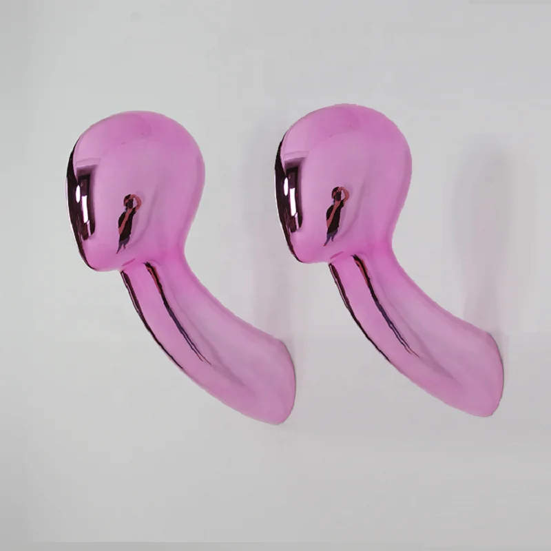 Голова-манекен из стекловолокна глянцевая белая черная серебряная золотая