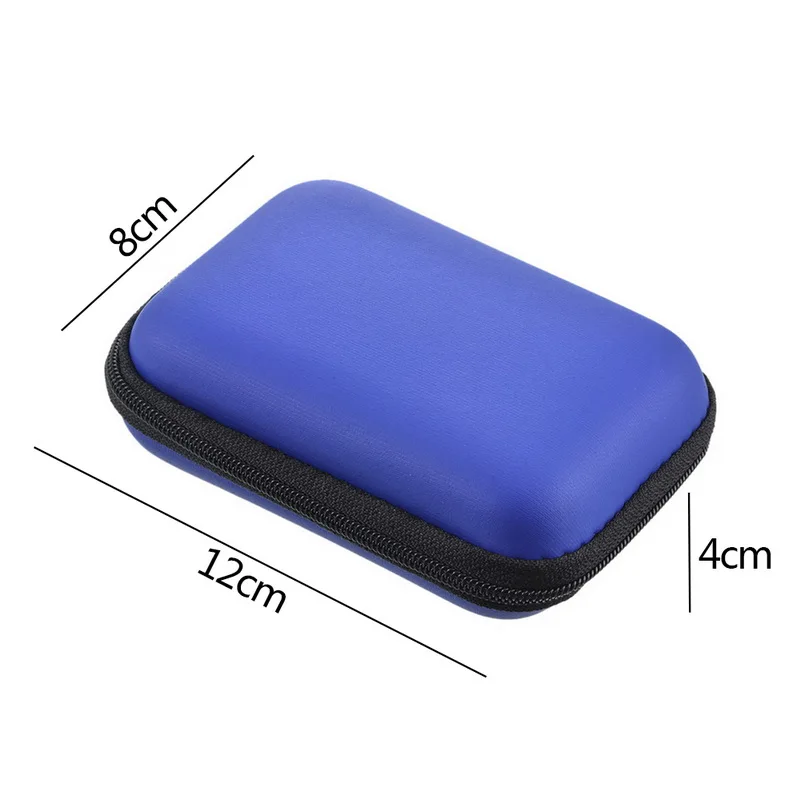 Темно синяя сумка для хранения наушников|Бутылки и банки хранения| |