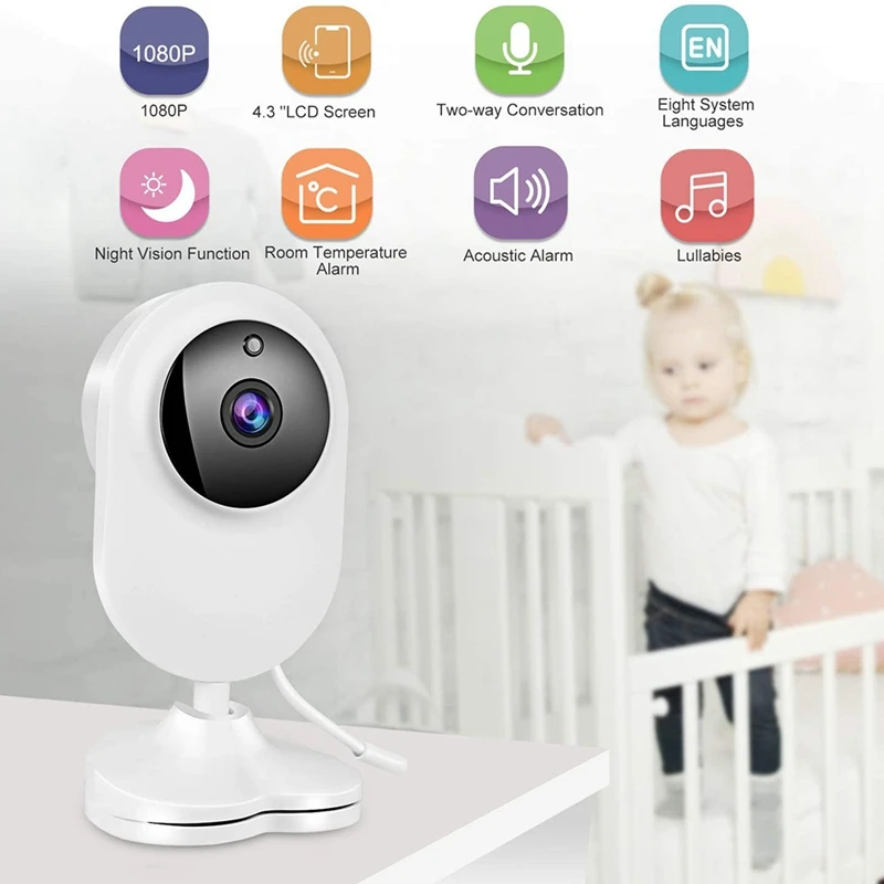 

Baby Monitor with Camera 1080P Wireless with 4.3 Inch Display,VOX