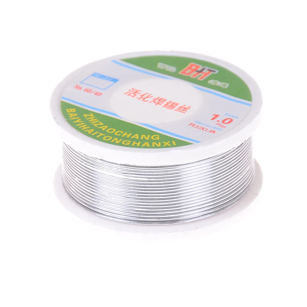 

Tin Lead Solder Core Flux Soldering Welding Solder Wire Spool Reel 1.0mm Flux 1.8%