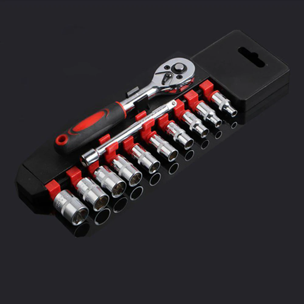 

12PC Car Repair Tool AMA Socket Set Ratchet Torque Wrench Combo Tools Socket Wrench Set Car Repair Tool