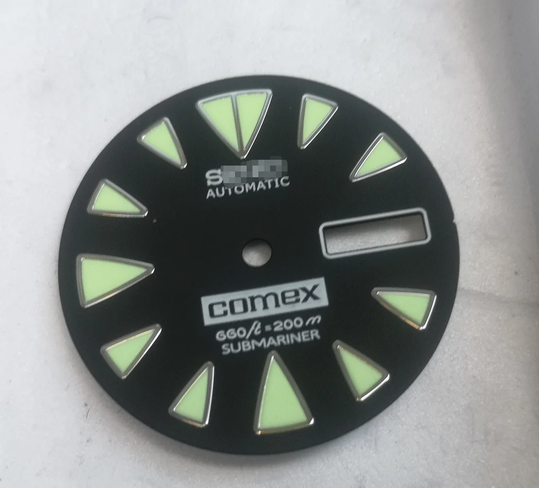 

Mod Watch Parts 28.5mm Black Dial C3 Super Luminous Date Window Suitable For NH36A Automatic Movement