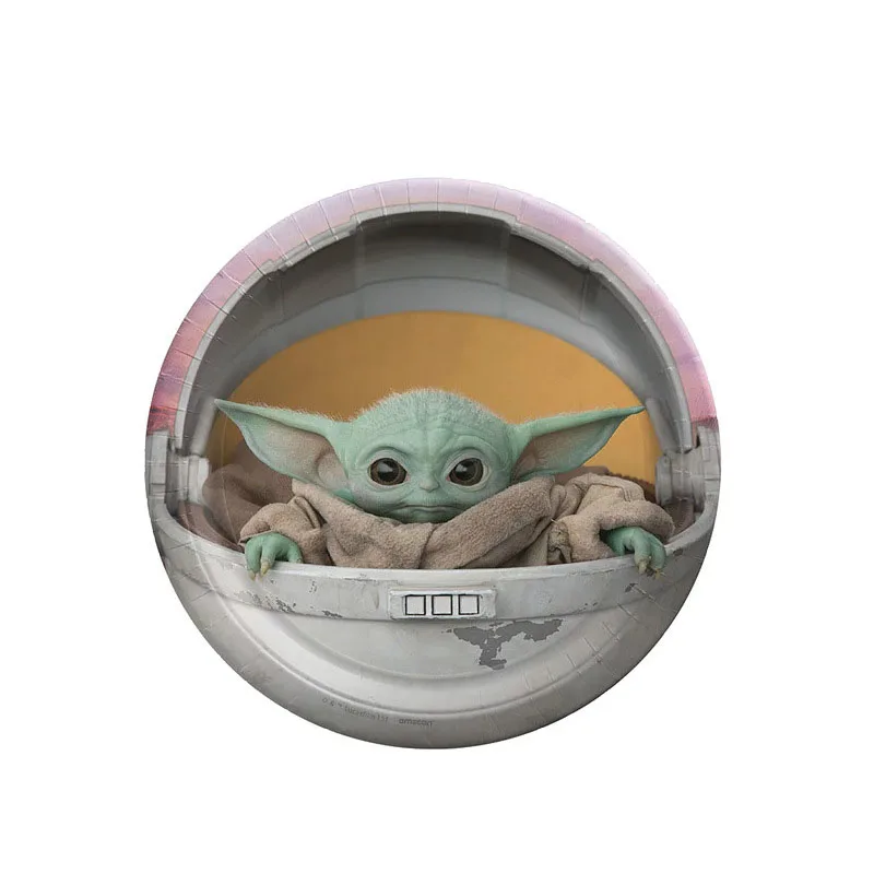 Star Wars Party Yoda Theme Supplies Paper Tablecloth Cup Plate Cap Balloon Stickers Boy Birthday Decoration Kids Toy | Дом и сад
