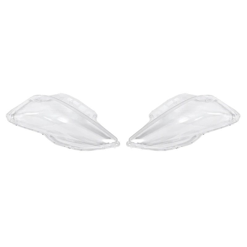 

2 Pcs Car Front Head Light Lamp Lens Shell Cover Replacement for Peugeot 508 2011-2014, Left & Right