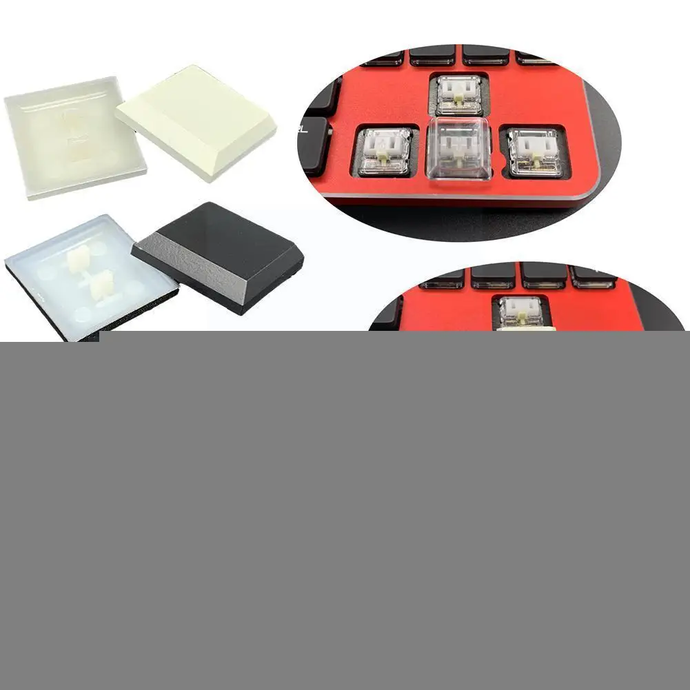 

For Kailh Low Profile Keycaps For Box Chocolate Switch Translucent Keyboard White DIY Keycaps Color Gaming Mechanical Black S7E4