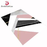 bubble kiss modern carpets for living room geometric pink black marble printed large rugs customized nordic home decor area rugs
