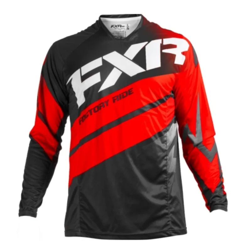 

2021 Motocross Jersey Racer Sport bike Long Sleeve T-Shirt FXR MTB Shirt Motor Offroad Downhill Jersey electric Motorcycle