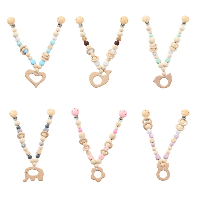 

Beech Thread Bead Baby Stroller Chain Pendant Attract the Baby's Attention Train Your Baby's Visual Hand Coordination