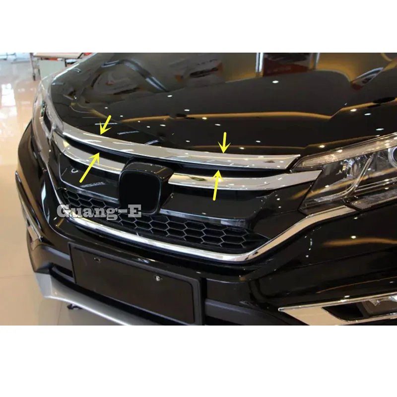 1 шт. передняя решетка радиатора для Honda CRV бампер двигатель ABS хром отделка сетка