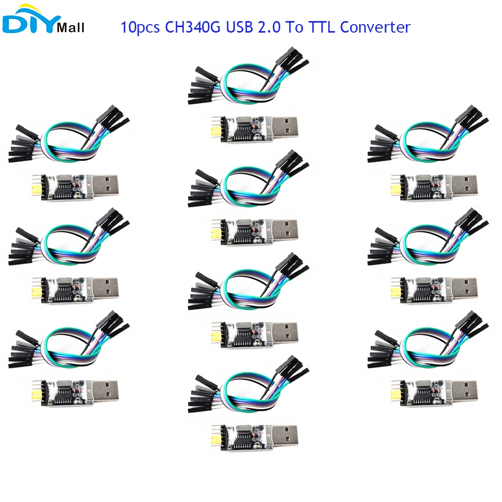 Преобразователь модуля последовательного адаптера CH340G USB 2 0 в TTL 6 контактов для STC