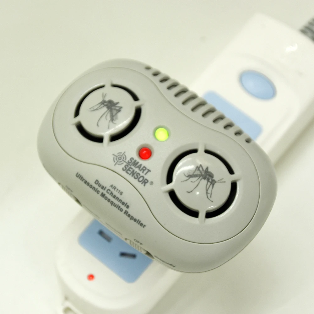

SMART SENSOR 2021 Ultrasound Anti-mosquito Repellent Double-head Ultrasonic Simulated Dragonfly Mosquito Repellent Pest Rejector