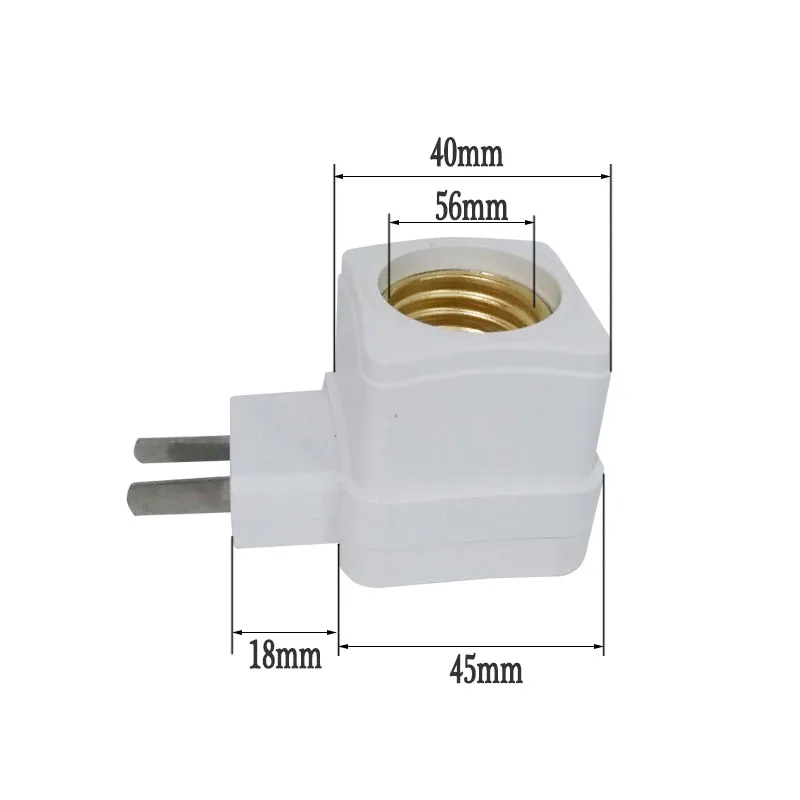 E27 держатель для винтовой лампы квадратная труба с переключателем Лампа патрон