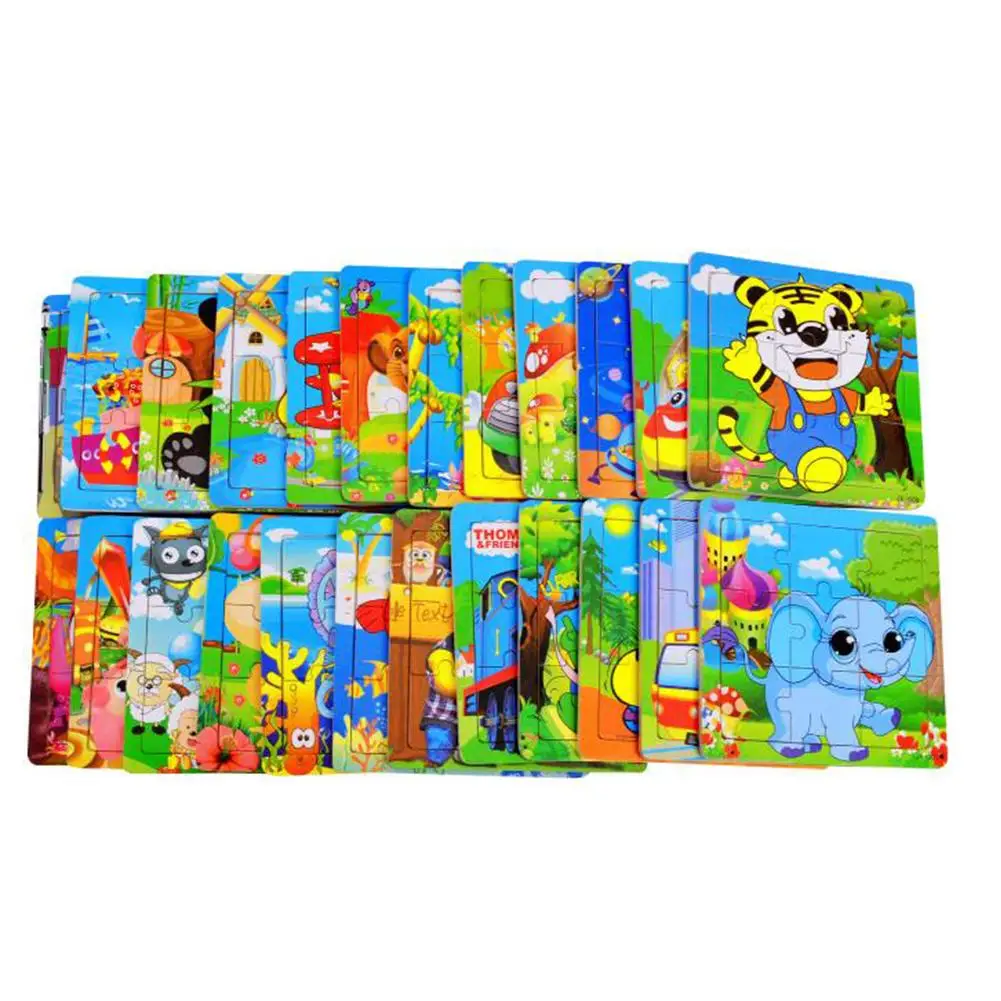

Wooden Grasping Board Puzzle Baby Early Educational Toys Cartoon Animal Matching Patterns Game For Kids Over 1Y