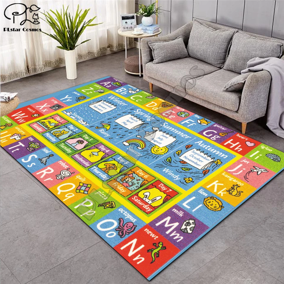 Развивающие пол игровые коврики детская 3D печатанный ковёр Коврик для прихожей