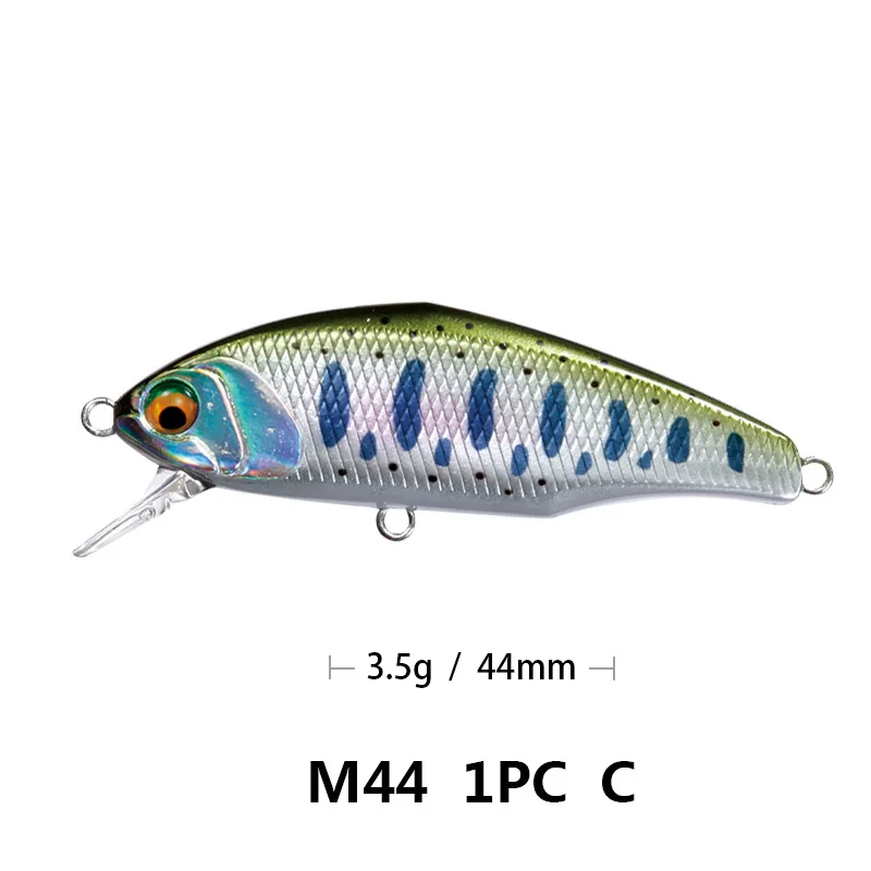 003 Bassland 45s max мы собрали воедино опускается на дно Minnow приманки для ловли рыбы, 44 мм 3,5 г форель, щука, искусственная приманка жесткая приманка 12 Цветов рыболовные снасти - Цвет: 003