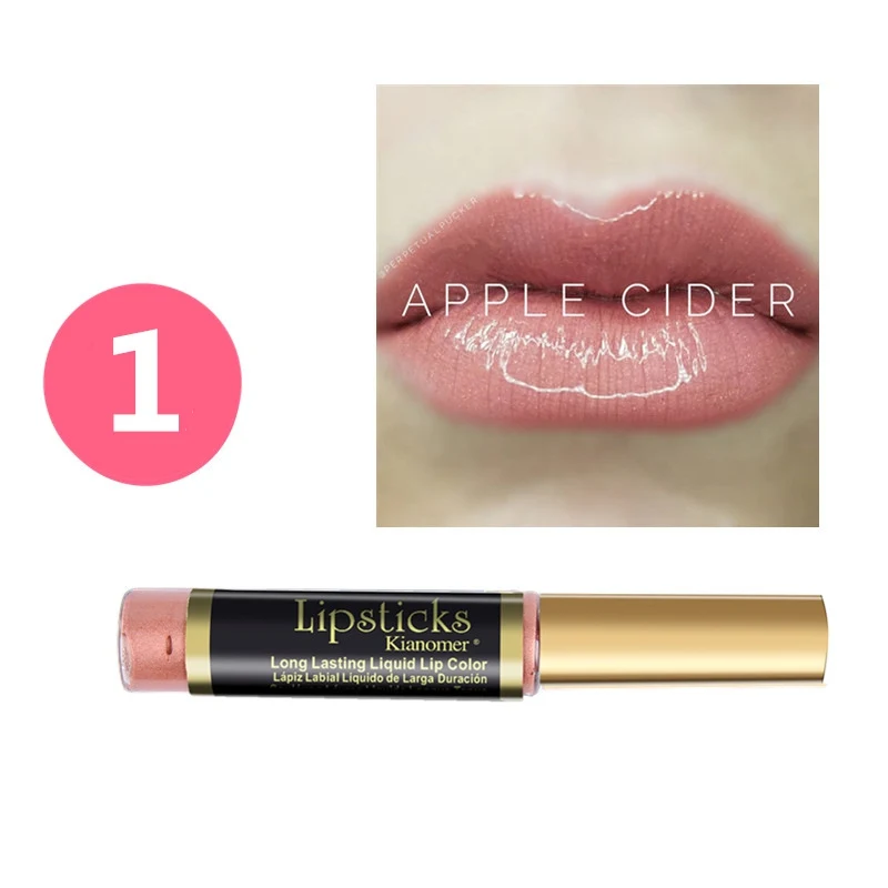 10 цветов Матовая Глянцевая жидкость для губ помада длительное увлажняющее