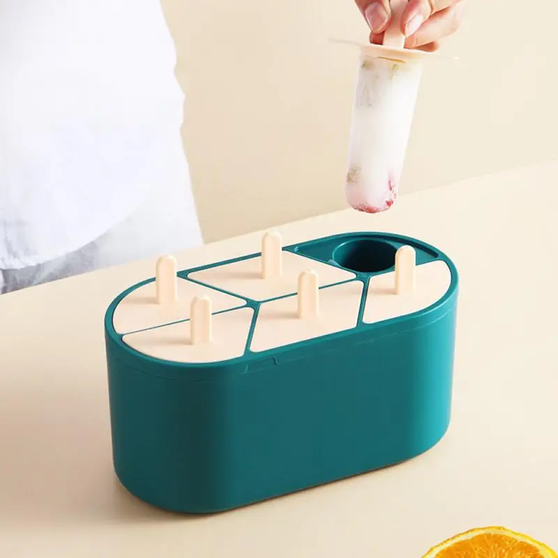 

Silicone Ice Cream Mold Popsicle Molds DIY Homemade Dessert Freezer Fruit Juice Ice Pop Maker Mould with Sticks