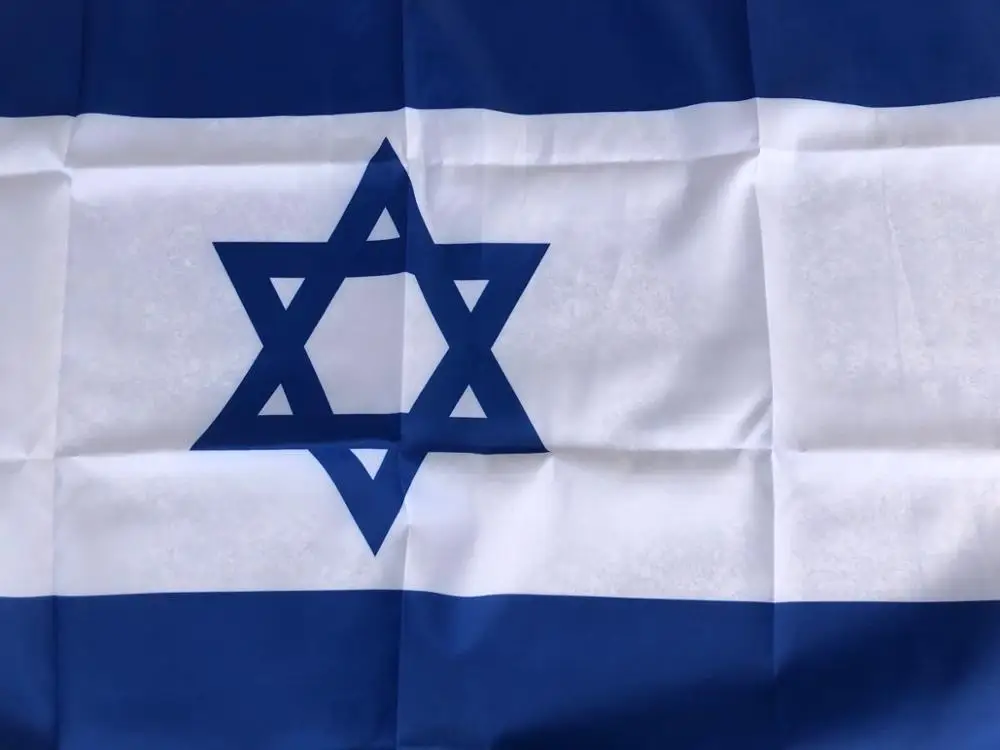 Frete grátis! Aerlxemrbrae bandeira de israel 3*5 pés. Bandeiras grandes do poliéster flag.90 * 150cm banners Bandeira isreal | Дом и сад