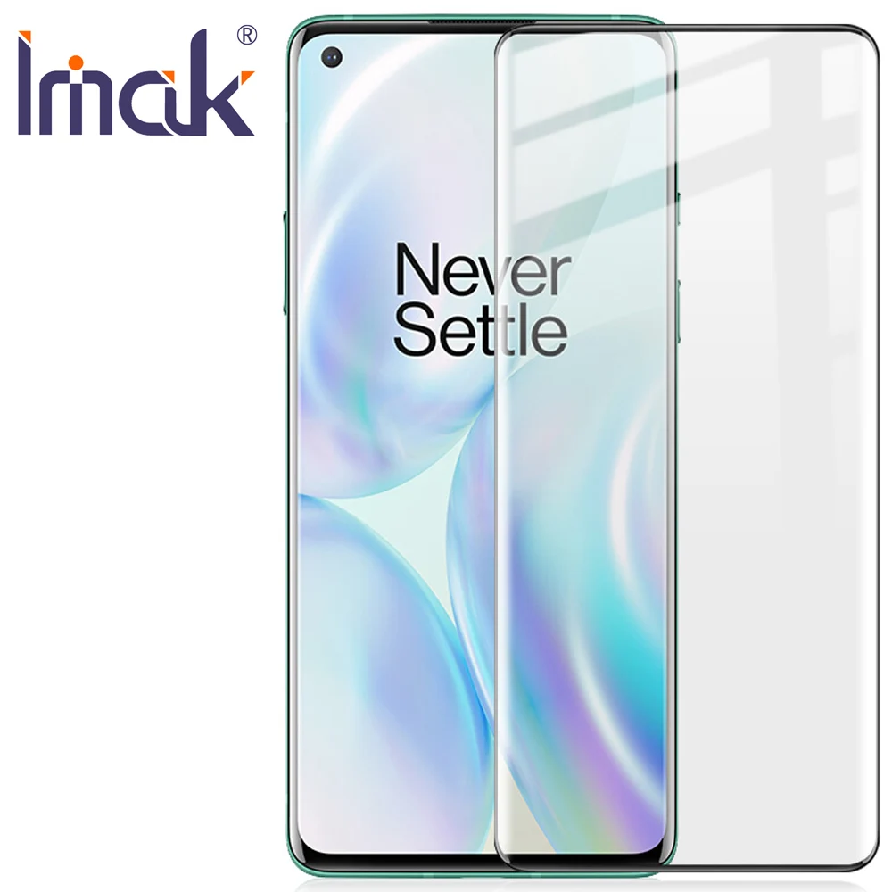 Imak 3D изогнутое закаленное стекло для Oneplus 8 Pro 1 + Олеофобная панель полного экрана