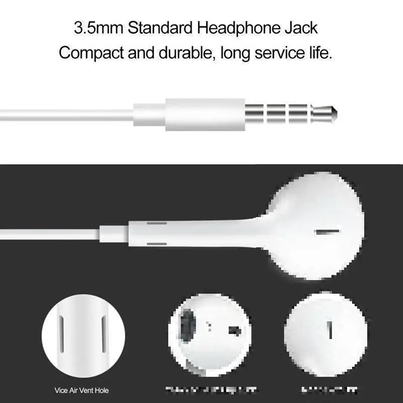 Наушники Auriculares с кабелем Hifi наушники 3 5 мм гарнитура Hands Free микрофоном для Iphone 6s