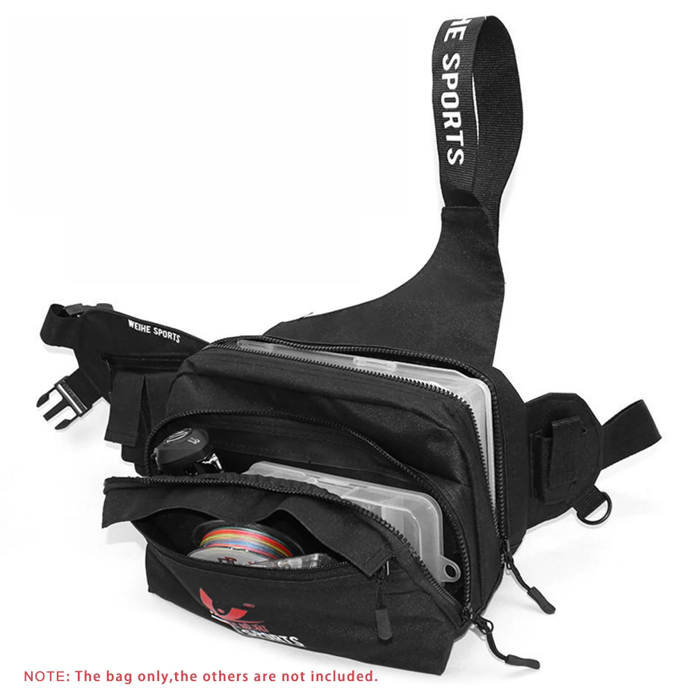 

Fishing Lure Waist Bag Multifunctional Fishing Tackle Bag Fishing Gear Storage Pouch For Fishing Mountaineering Hiking Cycling