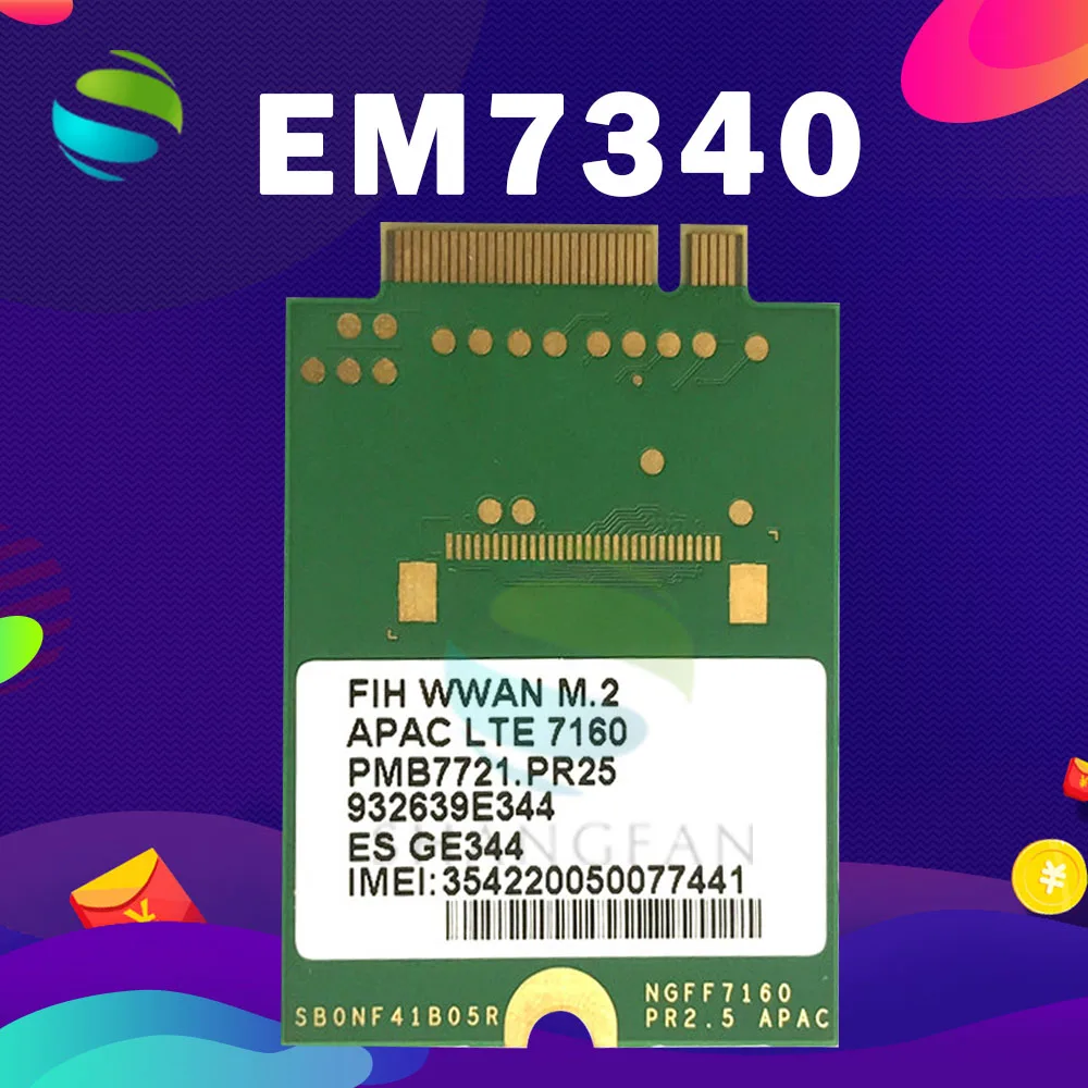 

EM7340 4G карта LTE FDD-LTE 4G модуль к оператору сотовой связи HSPA + 4G сим-карту