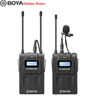 BOYA BY-WM8 Pro K1 беспроводной микрофон UHF двухканальная петличная система для Canon Nikon видеокамера регистратор DSLR Mic Professional