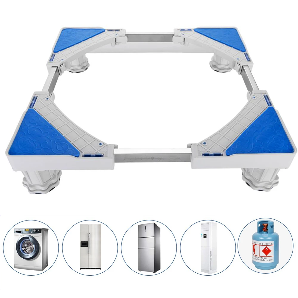 

Soporte Universal para nevera, Base ajustable multifuncional para secadora, 4 pies fuertes