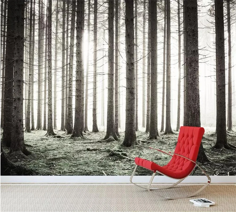 3D обои beibehang на заказ модные для гостиной спальни в китайском стиле красивый лес