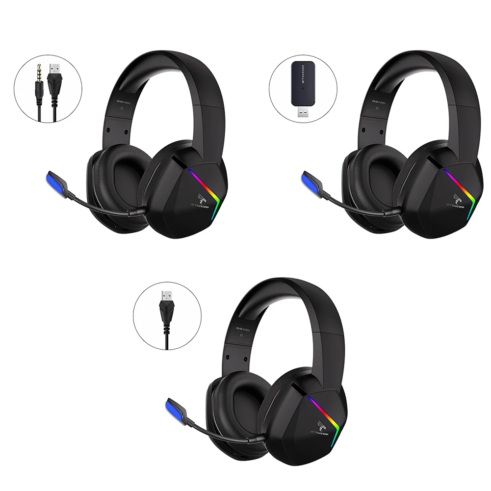Проводные Беспроводные наушники SOMIC GS401 3 5 мм USB 7 1 2 4G игровая видеогарнитура с