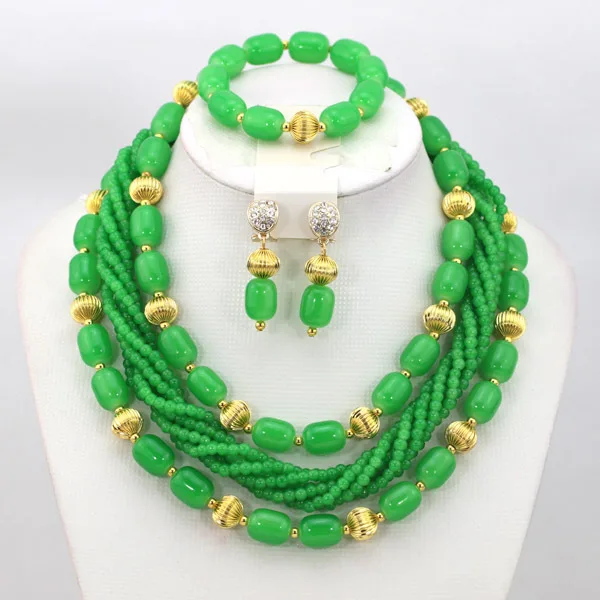 Новый свадебный набор бисера кремового белого цвета в нигерийском стиле из