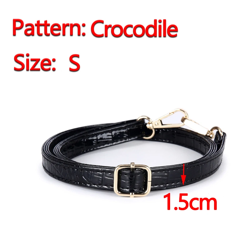 Длинный регулируемый черный ремешок для сумки Сменный ремень из искусственной