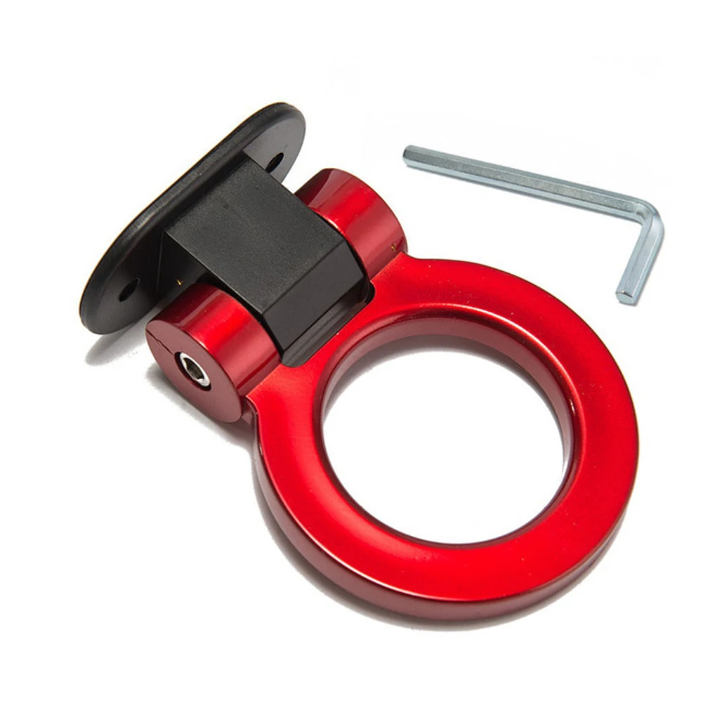 Car universal simulation decorative trailer hook and loop analog paste ring car stickers Racing Vehicle Towing Hook | Автомобили и