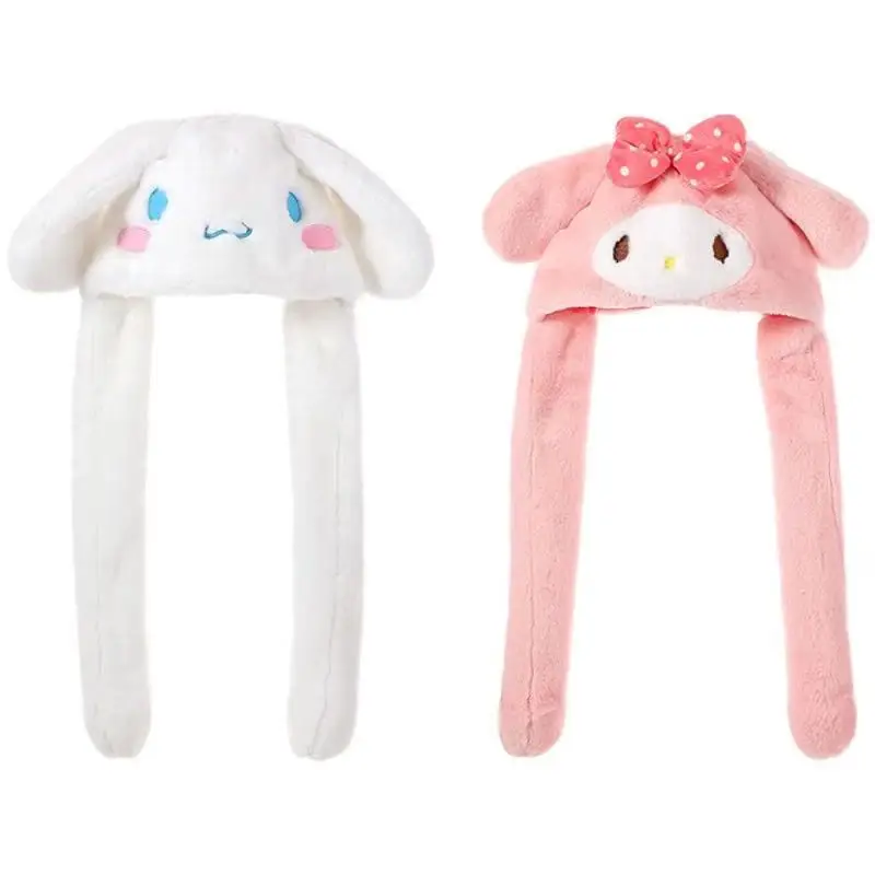 

Japan Cinnamoroll Pom Pom Purin My Melody Plush Hat keep warm Hat Plush Toy Head ornament